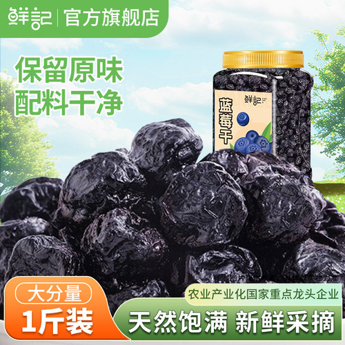 鲜记蓝莓干500g罐装果干