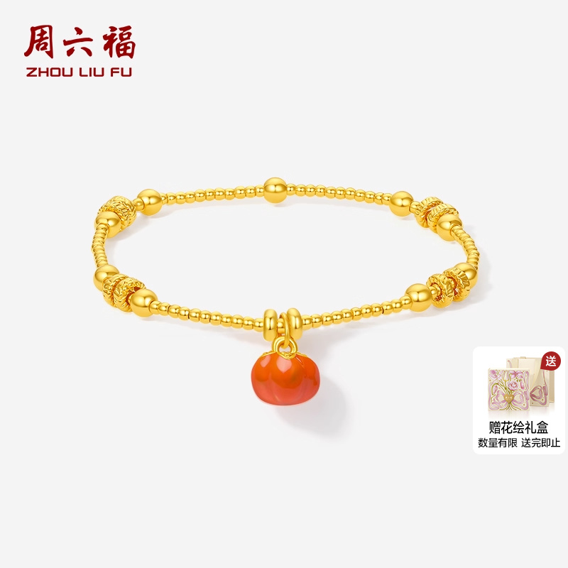 周六福黄金5d硬金手串定价女款