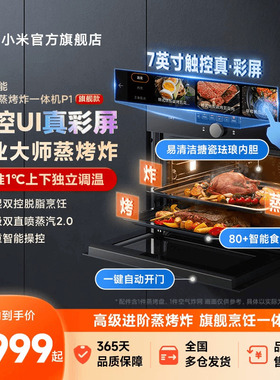 小米官旗米家智能嵌入式蒸烤箱P1家用大容量58L多功能一体蒸烤炸