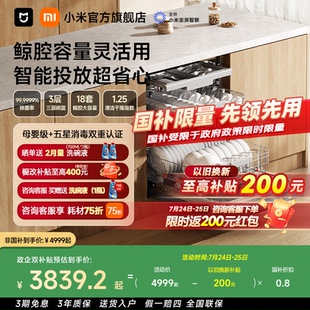 洗碗机18套S20家用全自动刷碗机 25新品 小米官旗米家智能嵌入式