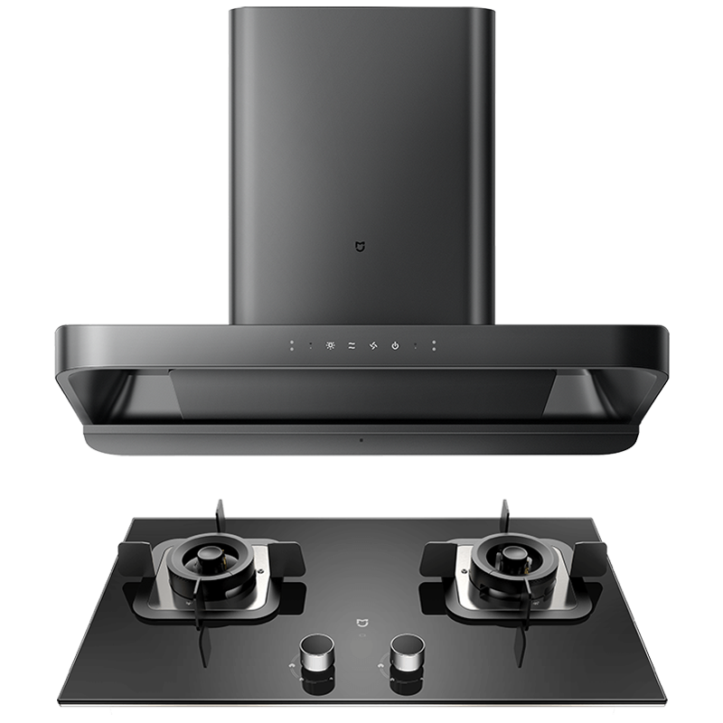 小米米家智能欧式S2家用厨房抽油烟机燃气灶套装官方旗舰店正品