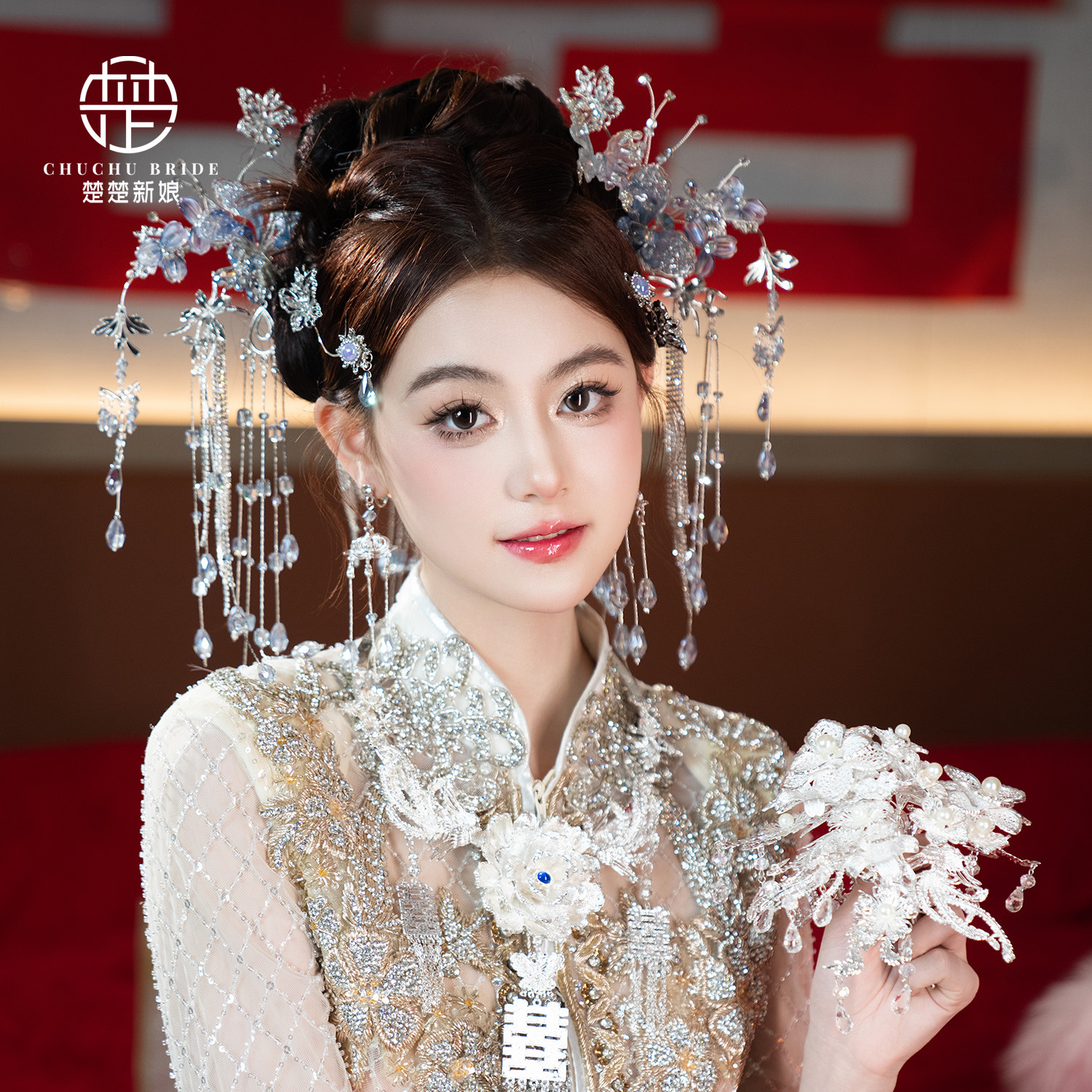 古典造型唯美花朵发簪