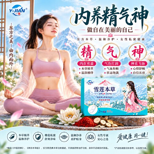 一健雪莲本草护垫清排日常护理