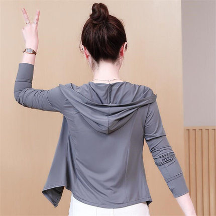 防晒衣女外穿2025夏季新款户外骑行小个子防紫外线薄款防晒服外套