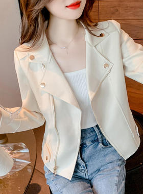 春秋新款短外套女减龄洋气质修身显瘦春季小个子百搭西装夹克上衣