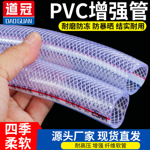 pvc纤维增强软管编织网纹道冠