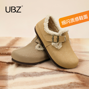 全包保暖复古雪地靴毛毛棉鞋 UBZ 新款 女2025年冬季 防水加绒勃肯鞋