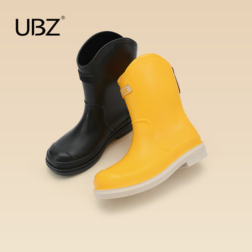 UBZ 防水雨鞋女款新款春秋季雨靴露营短筒胶鞋水鞋户外鞋防水靴子