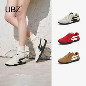 防水赛车红色德训鞋 女2026新款 春季 UBZ 复古休闲运动跑步阿甘板鞋