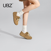 防水德训勃肯鞋 女款 两穿2026年春秋新款 UBZ 博肯系带真皮休闲单鞋