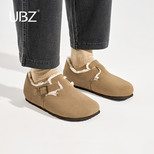 2025冬季 男士 新款 加厚雪地靴保暖毛毛鞋 UBZ 博肯鞋 防水加绒勃肯鞋