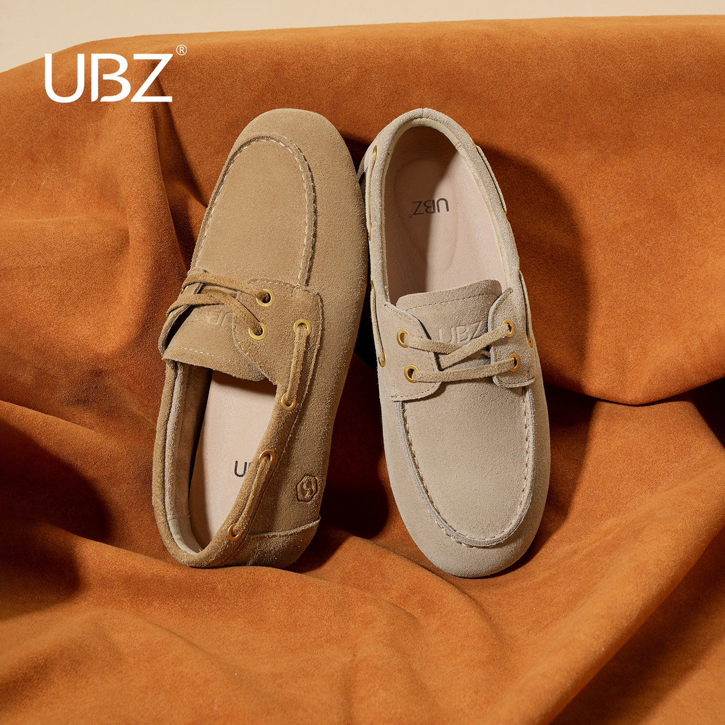 UBZ 防水乐福鞋女春季2026新款真皮平底勃肯单鞋软底小皮鞋豆豆鞋,女鞋,乐福鞋（豆豆鞋）,淘宝优惠券,粉丝福利购,淘宝优惠卷