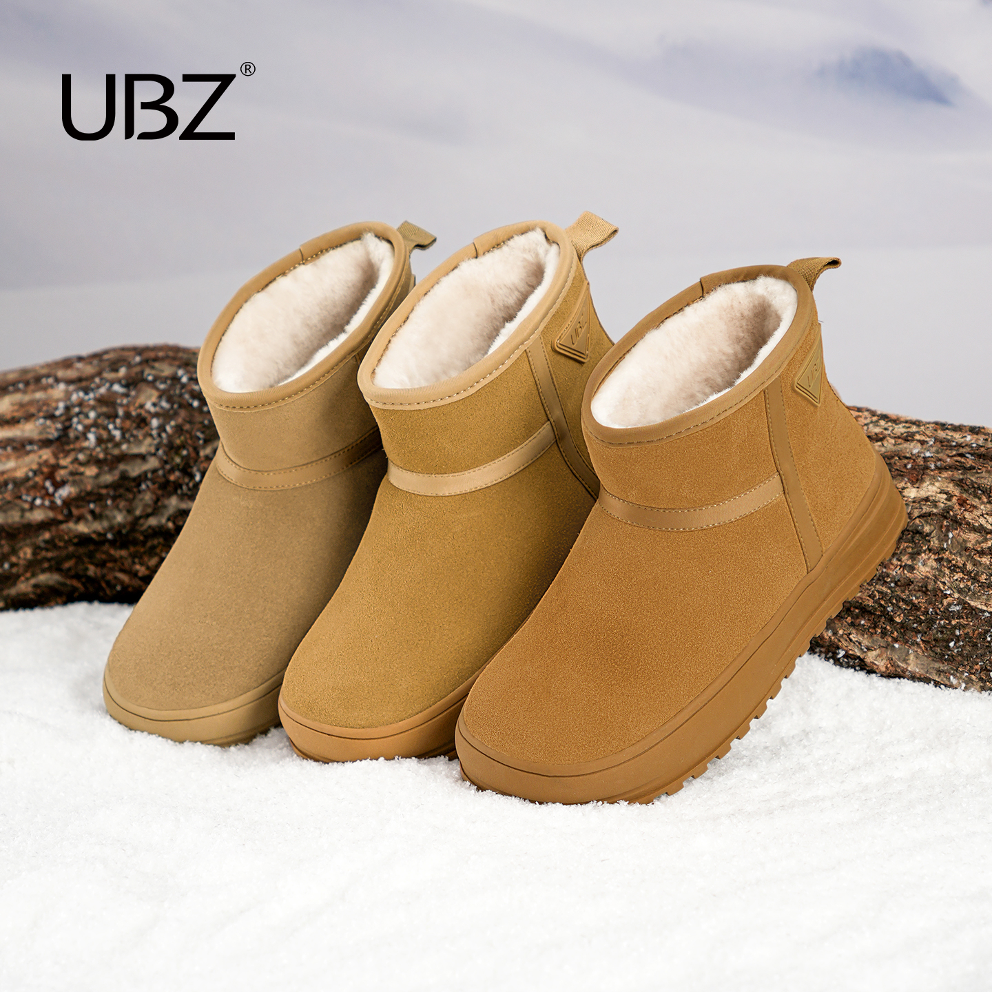 新款保暖休闲东北防滑棉鞋短靴