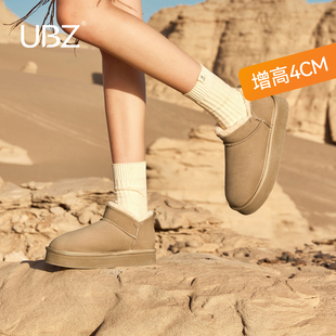 低帮小个子增高防滑保暖棉鞋 新款 防水厚底雪地靴女2025冬季 UBZ