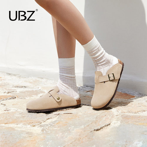 防水勃肯拖鞋女外穿包头博肯半拖