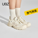 厚底镂空网面登山鞋 女2026年春季 新款 UBZ 增高透气运动休闲老爹鞋