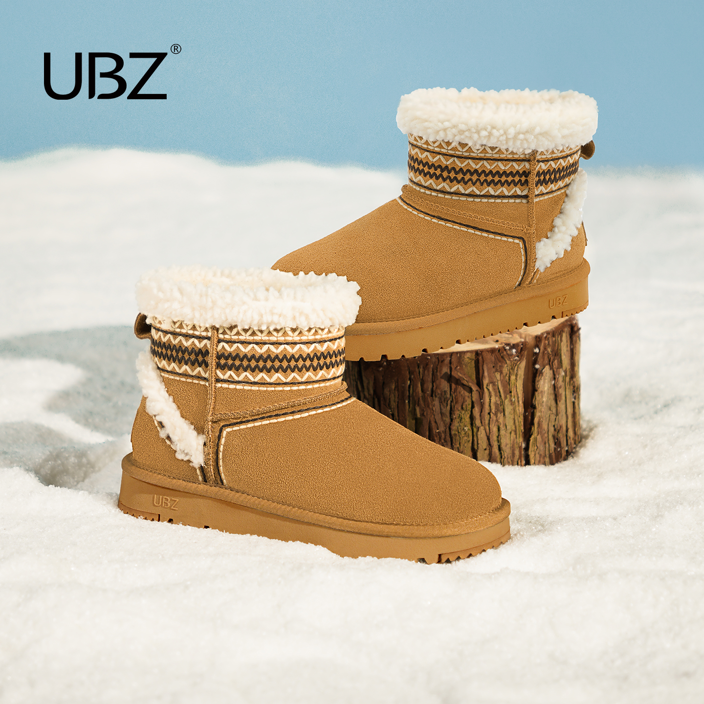 休闲民族风东北棉鞋毛毛鞋