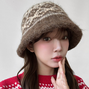 针织渔夫帽女韩国独立品牌代购