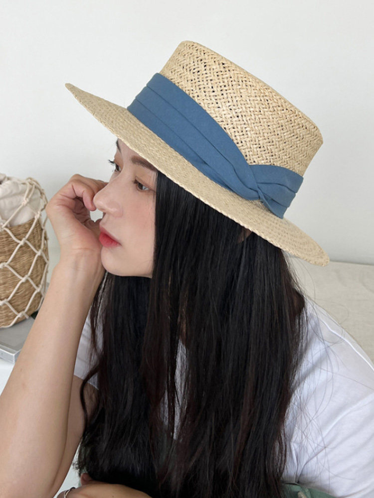 韩国代购礼帽草帽沙滩女春夏英伦