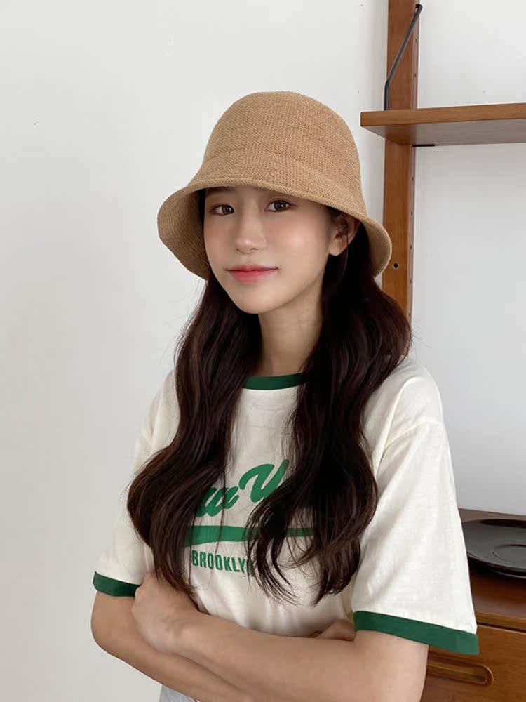 韩国代购渔夫帽遮阳休闲男女春夏