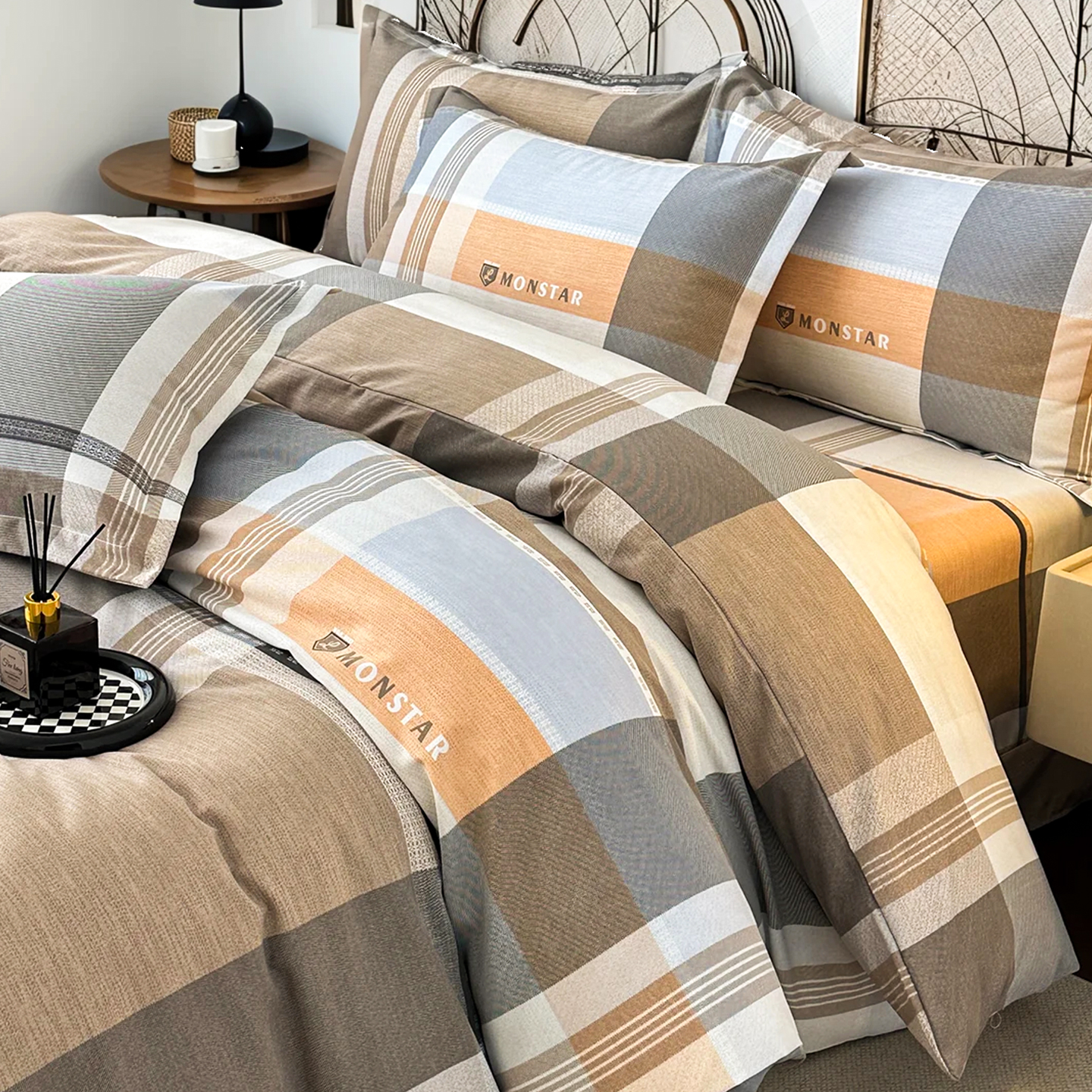 北欧风全棉磨毛被套单件2025新款