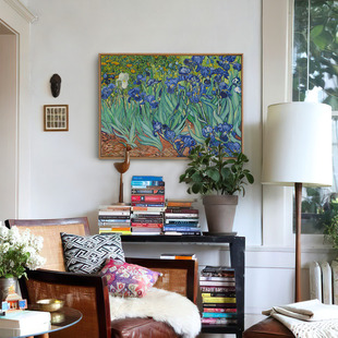 梵高花园9幅鸢尾花田园客厅饭厅装饰画画墙壁画画挂画画墙画画