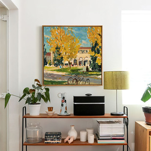 上品印画 堪培拉的秋天 欧式客厅沙发背景墙装饰画墙壁画挂画墙画