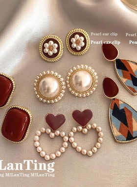 高级感吸睛耳环女2024年新款潮气质时尚轻奢百搭耳钉耳坠耳饰秋冬