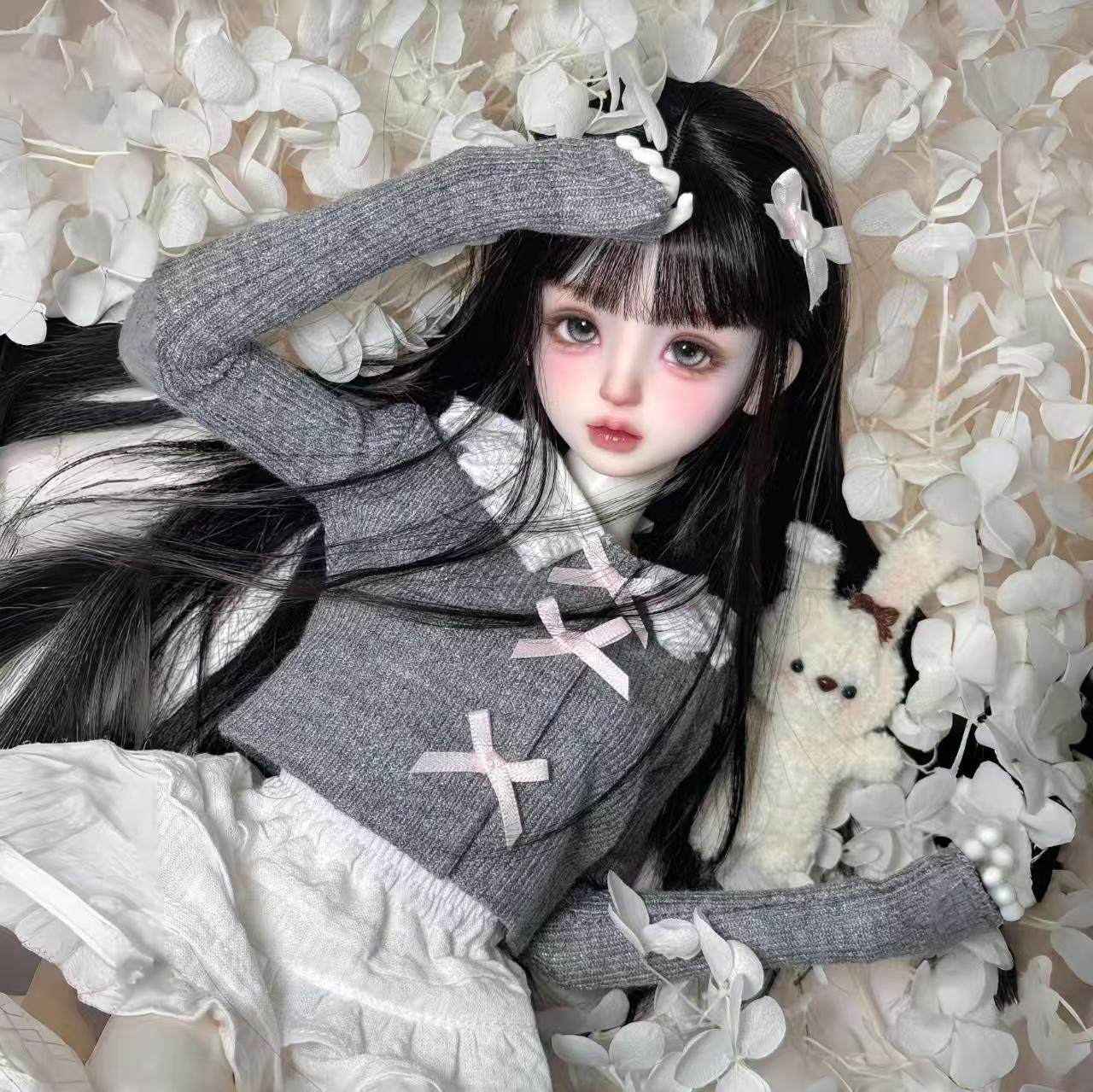 现代风豪华全套diy娃娃关节可动精致高颜值3D大眼睛盲盒福袋礼物