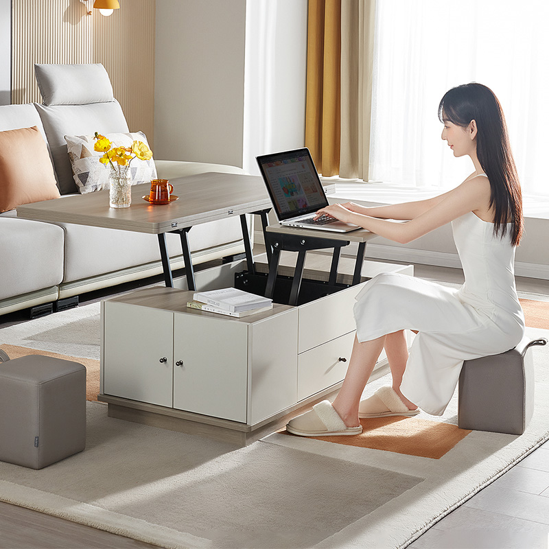 全友家居现代北欧多功能茶几