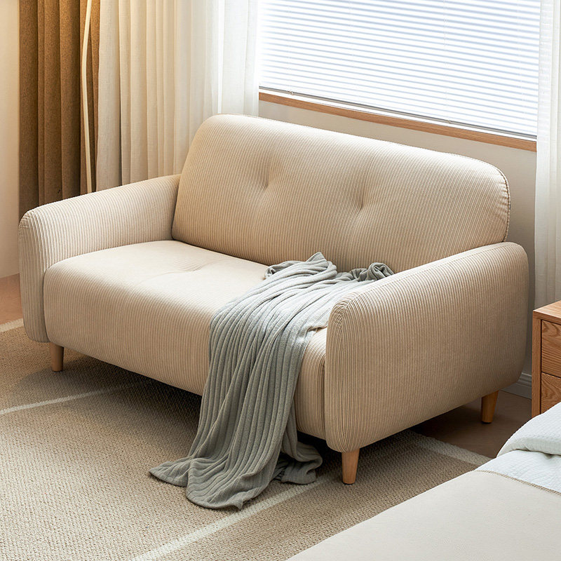 政府补贴全友家居北欧风阳台卧室小户型灯芯绒布艺双人沙发,住宅家具,布艺沙发,淘宝优惠券,粉丝福利购,淘宝优惠卷