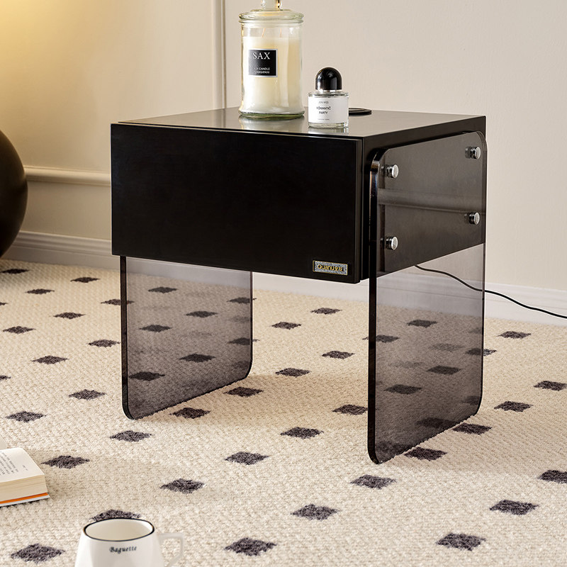 政府补贴全友家居多功能高端智能床头柜卧室无线充电床边柜KD