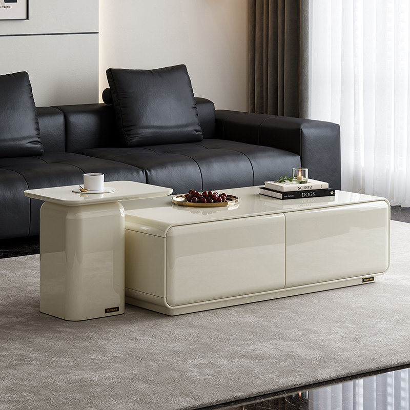 政府补贴全友家居轻奢高级感客厅家用意式极简奶油风茶几边几组合,住宅家具,电视柜,淘宝优惠券,粉丝福利购,淘宝优惠卷