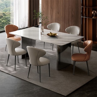 政府补贴全友DW1275流云意式 极简客厅家用高端奢石餐桌椅