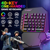 Backlight Hand Keyboard Gaming Wired Single Usb keys Mini
