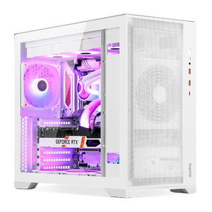 鑫谷孟菲斯电脑机箱白色360水冷台式海景房机箱全侧透ATX大板机箱