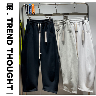 呡 . TREND THOUGHT丨JIUJIN慵懒风宽松卫裤