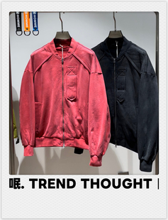 呡. TREND THOUGHT丨 JVFIVE 棒球领外套春季新款
