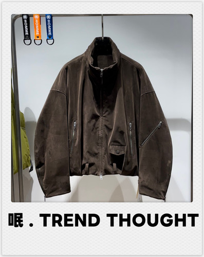 呡 . TREND THOUGHT丨植绒廓形90%鹅绒服