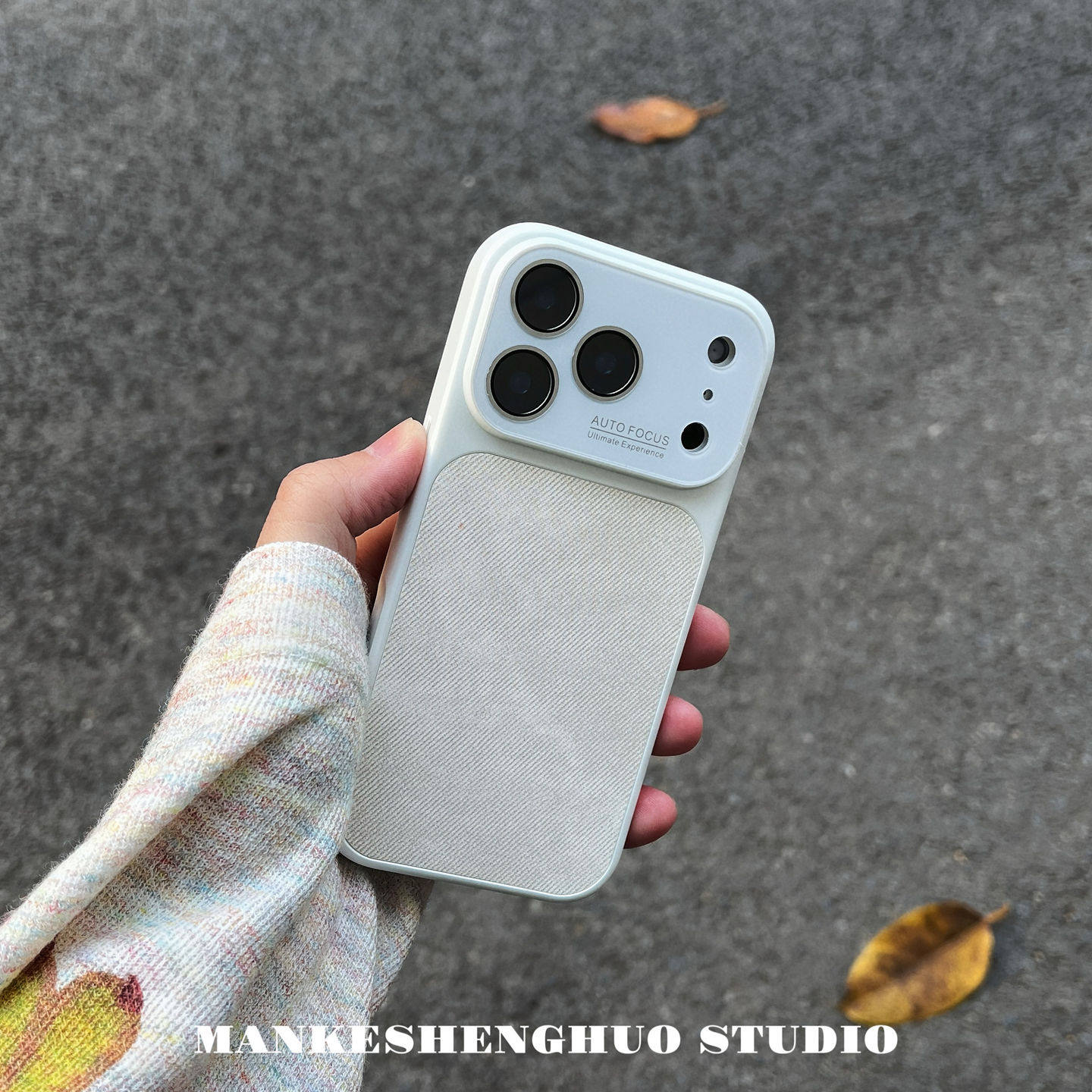 秋冬超火白色牛仔布苹果17promax手机壳适用iPhone16pro高级感小众秒变17超好看大视窗15情侣新款14全包防摔