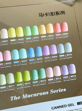 NEKOKO妮可可小银罐221色罐装胶B01-45 美甲马卡龙色荧光色甲油胶