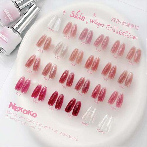 NEKOKO22色肌语建构裸色甲油胶【单只】一键建构显白裸透色美甲胶