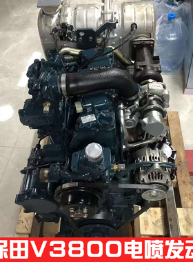 久保田V3800CCR-T发动机总成V3800电喷发动机带ECU电脑板工程机械
