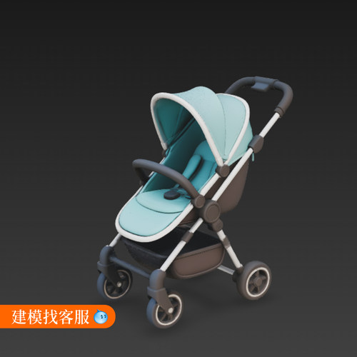 婴儿车模型推车模型建模三维模型3D模型建模1132