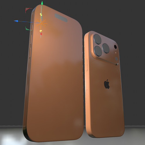 苹果手机模型三维模型17模型手机17C4D模型三维模型OBJ模型340