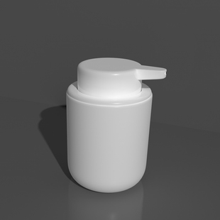 洗发水瓶子压泵沐浴露瓶子圆瓶子三维模型3D模型定制642