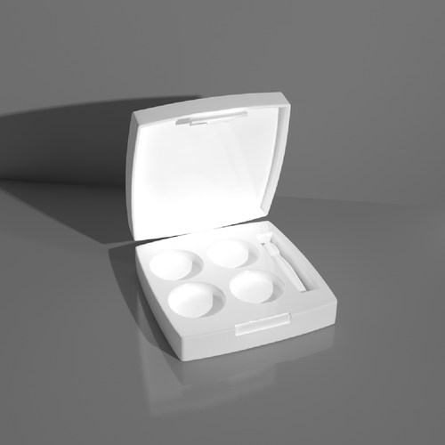 面霜模型化妆霜三维模型建模定制彩妆底粉霜液模型576