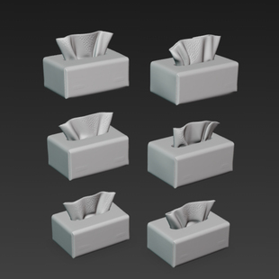纸巾模型抽纸模型建模定制三维纸巾包装 模型544