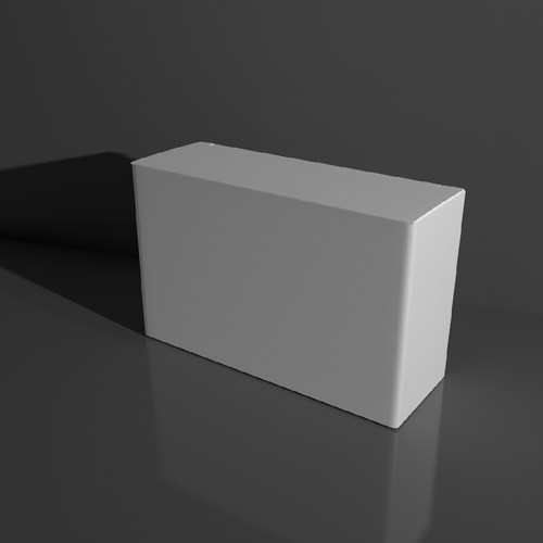 长方形盒子纸盒子模型三维模型3D模型UV模型盒子方盒子代建604