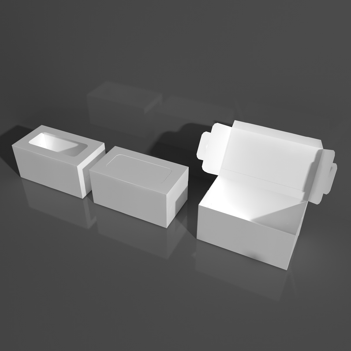 三维模型纸盒模型盒子方形盒子模型zbrush、poser模型通用模型369